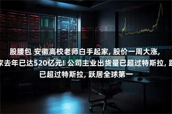 股腰包 安徽高校老师白手起家, 股价一周大涨, 夫妇二人身家去年已达520亿元! 公司主业出货量已超过特斯拉, 跃居全球第一